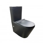 Toilet Suite Tornado Flush BTW LEN088B Black S/P Pan